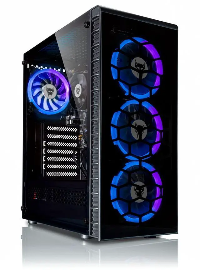 Main image of BEASTCOM(r) Q3 Essential Gaming PC, AMD Ryzen 5 6X 4.20GHz 12 Threads, 4K Vega Radeon Graphics, 8GB RAM, 1TB SSD, HDMI, USB 3.2, WiFi, Windows 11 Pro