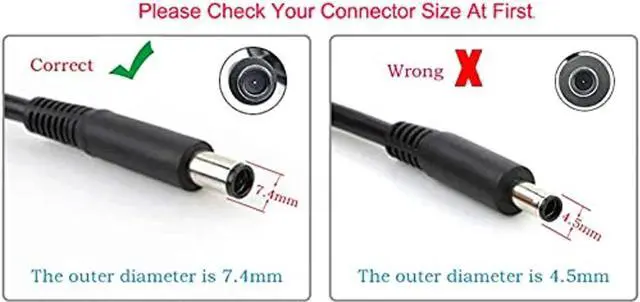 Alt view image 2 of 5 - 65W Genuine Charger for Dell S2719DM Monitor LA65NM130/HA65NM130 Power Supply Adapter Cord
