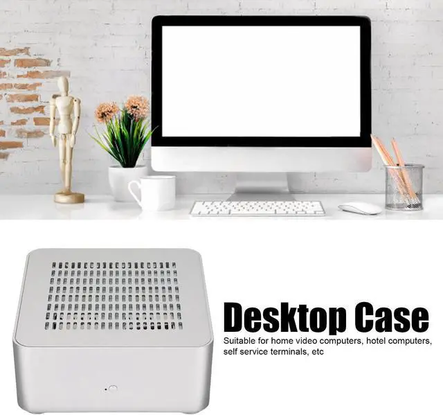 Alt view image 3 of 5 - Mini ITX Case, Desktop Case Sturdy Durable Good Heat Dissipation for Hotel Computers for Self Service Terminals