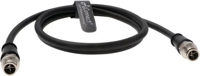 Alt view image 2 of 5 - AConnect M12-X-Code Ethernet-Cable for Cognex Industrial Camera M12 8 Pin Male X-Code to 8 Pin Male X-Code Shielded Industrial Cord Waterproof Anti-UV 1M