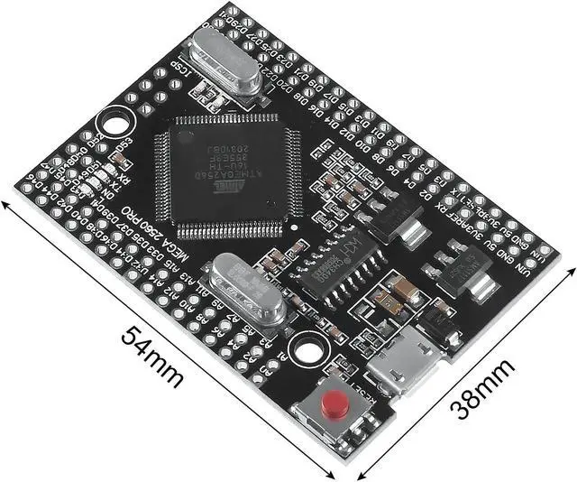 Alt view image 2 of 5 - Alinan 2pcs MEGA 2560 PRO Embed CH340G/ATMEGA2560-16AU Chip with Male Pinheader Compatible with MEGA2560