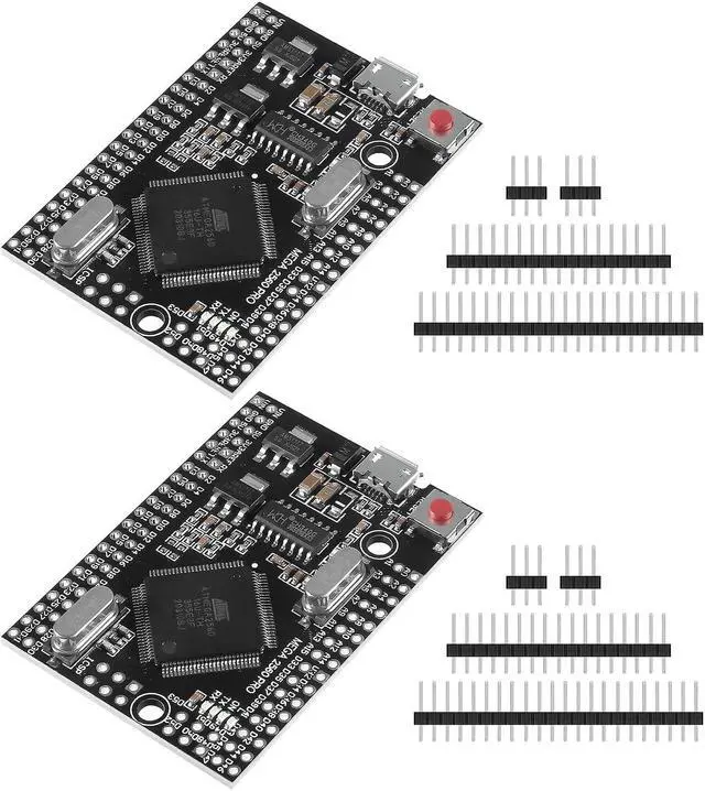 Main image of Alinan 2pcs MEGA 2560 PRO Embed CH340G/ATMEGA2560-16AU Chip with Male Pinheader Compatible with MEGA2560