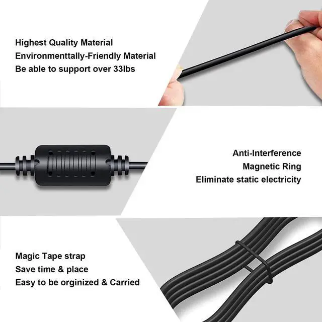 Alt view image 5 of 5 - 240W AC Adapter Laptop Charger Replacement for Dell Alienware M15 R3 R5 R7 R4 R6 R7 AMD M17 R3 R5 R4 Area 51M R2 G3 15 3500 G5 15 5500 5505 5510 5511 5520 5521 5525 5535 G7 15 7500 Power Supply Cord