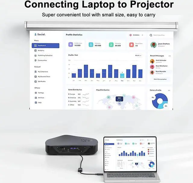 Alt view image 4 of 5 - DisplayPort to HDMI Adapter 4K, 20-Pack, Display Port DP to HDMI Adapter Cable Male to Female Compatible with Computer, Monitor, TV, Projector (20, Black)