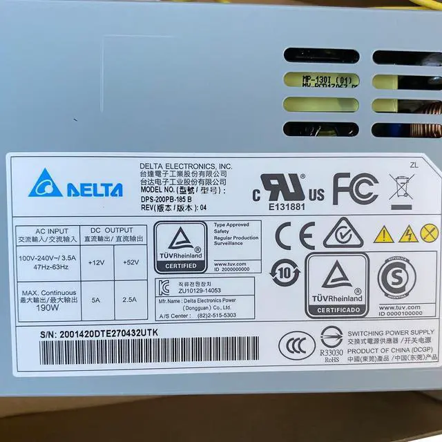 Alt view image 3 of 5 - BestParts New 190Watts Power Supply Compatible with Lorex Dahua Honeywell NVR DVR DPS-200PB-185 B