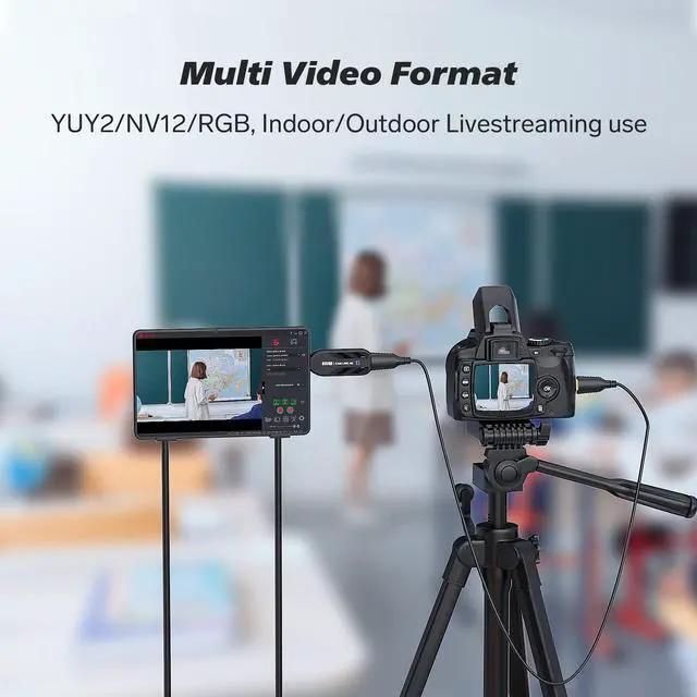 Alt view image 3 of 5 - Ezcap331 Cam Link 4K, USB3.1 Capture Card Record via DSLR, Camcorder and Action Cam etc. 1080P60 or 4K30 FPS Stream and Record, Compact HDMI Capture Device for PS5, PS4, Xbox One, Xbox 360, Switch