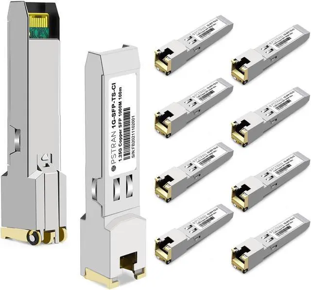 Main image of OPSTRAN 1000BASE-T SFP RJ45 Copper Transceiver Module Compatible with Cisco GLC-T SFP-GE-T 100m Cat5e/6 10 Pack