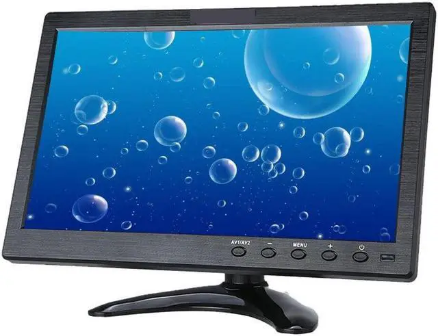 Main image of CAIRUTE Portable 10.1 inch Security Monitor 1024x600 HDMI Mini TV Screen with Built-in Dual Speakers HDMI VGA BNC USB Input for PC Gaming CCTV Surveillance
