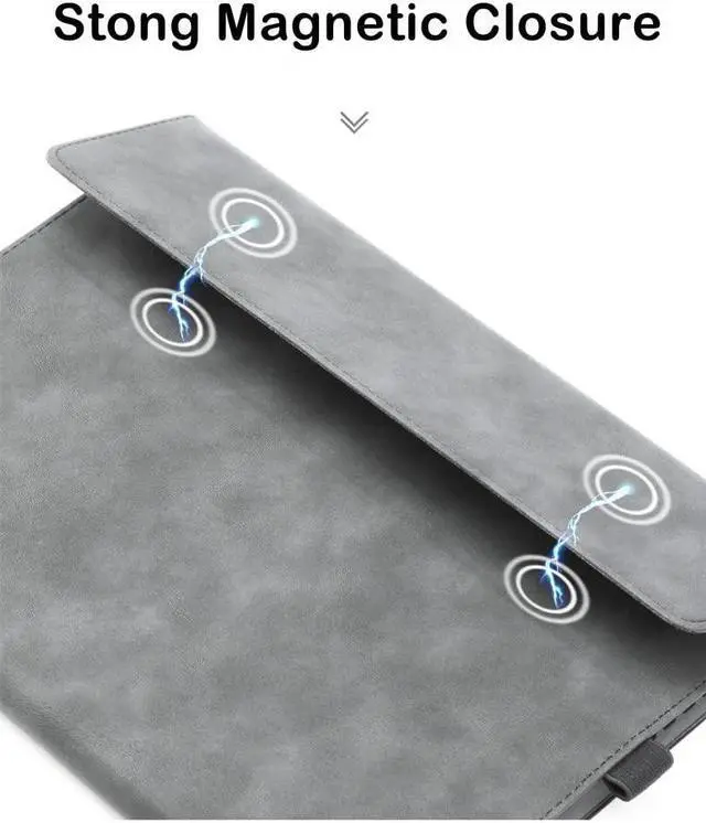 Alt view image 5 of 5 - Protective Case for Microsoft Surface Pro 8 Tablet, 13-inch Case Compatible with Type Cover Keyboard, Business Cover with Pen Holder Accessories, Blue