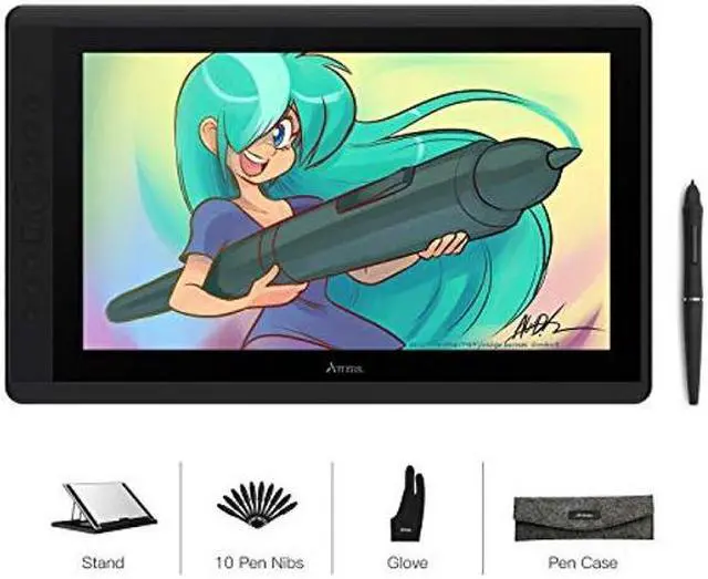 Main image of Artisul D16 15.6 Inch Drawing Tablet with Screen IPS Graphics Drawing Monitor Full Laminated Pen Display Battery-Free Stylus 8192 Levels Pressure Sensitive 7 Shortcut Keys A Dial for Windows, Mac