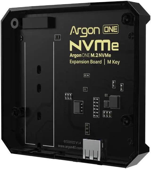 Alt view image 2 of 5 - Argon ONE M.2 NVME Expansion Board for Raspberry Pi 4 | Supports M-Key M.2 NVME SSD | Only Compatible with Argon ONE V2 Cases