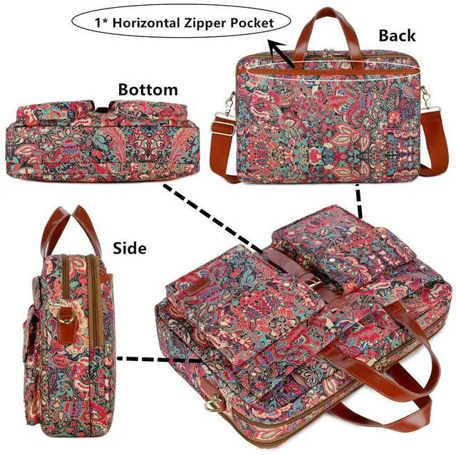 Alt view image 2 of 5 - Baosha Multicoloured 17inch Laptop Computer Bag Messenger Bag Briefcase for Women BC-07 (HS)
