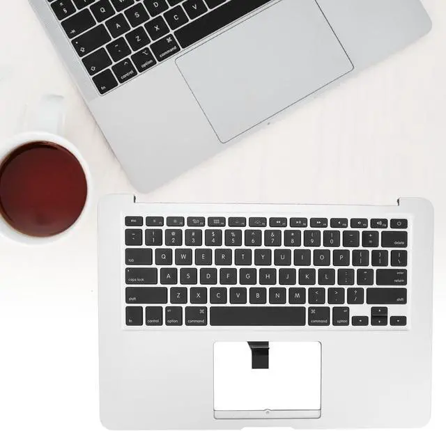 Alt view image 2 of 5 - ciciglow Replacement Keyboard for MacBook Air 13in 2013-2017 Palm Rest Case A1466, Computer Repair Accessories Kits Tools Aluminum Alloy Silver