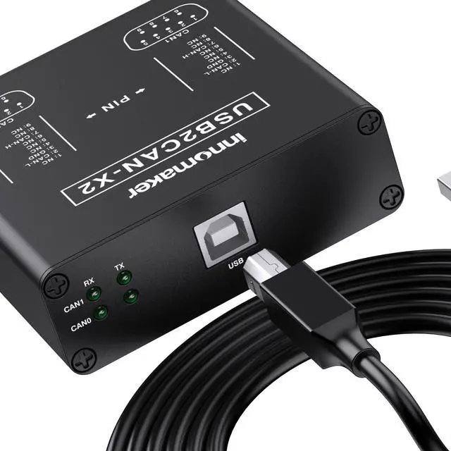 Alt view image 4 of 5 - Dual Channels USB to CAN Converter for Raspberry Pi5/4/Pi3B+/Pi3/Pi Zero(W)/Jetson Nano/Tinker Board/Any SBCs/Desktop/Laptop Support Windows Linux Mac OS Android Venus OS