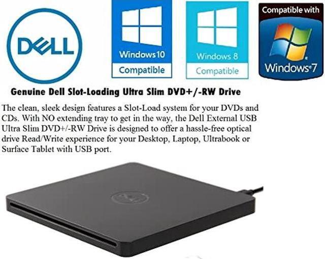 Alt view image 3 of 5 - USB DVD/ CD Slot Loading Drive Ultra Slim +/-RW Portable External , Plug & Play DVD / CD RW Writer Burner Compatible with Dell HP Microsoft Lenovo Acer Laptop Desktop Ultrabook for Windows 10 / 8 / 7