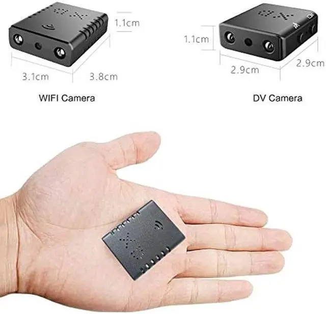 Alt view image 2 of 5 - Smallest Spy WiFi Camera,HD1080P Wireless Remote Camera,Portable Wireless IP Camera,Nanny Cam, Baby Monitor with Night Vision, Motion Detection,Cloud Storage, Remote Viewing for iOS Android Phone APP
