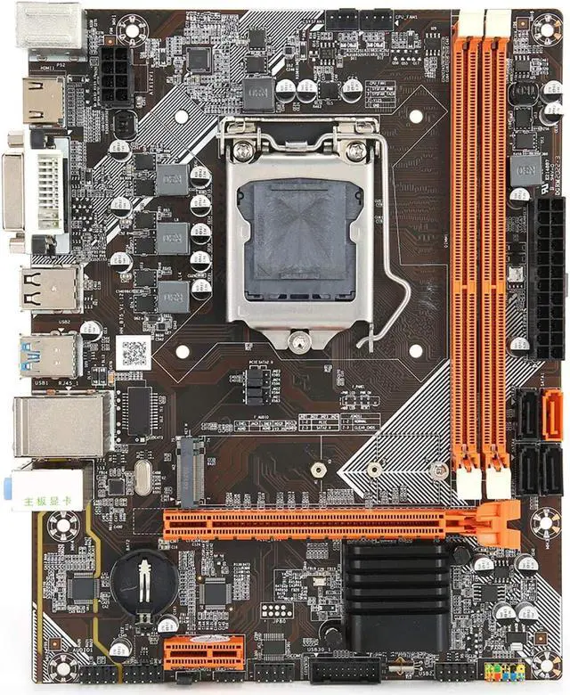 Alt view image 3 of 5 - Kafuty-1 B75 Desktop Computer Motherboard, LGA 1155 DDR3 CPU Mainboard Support NVME+NGFF Dual Mode Hard Disk, SATA3.0/USB3.0/6-Channel Audio Chip