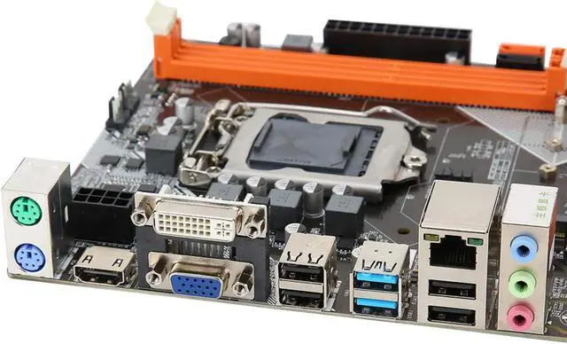 Alt view image 4 of 5 - Kafuty-1 B75 Desktop Computer Motherboard, LGA 1155 DDR3 CPU Mainboard Support NVME+NGFF Dual Mode Hard Disk, SATA3.0/USB3.0/6-Channel Audio Chip