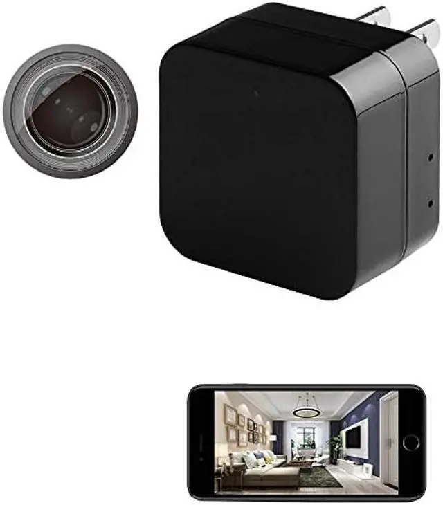 Main image of VIC-ZONE Spy Hidden Camera Charger with Remote Viewing,Night Vision Wireless 4k Nanny Camera Video Recorder Motion Activated,APP Control, Support iOS/Android,Up to 128G..