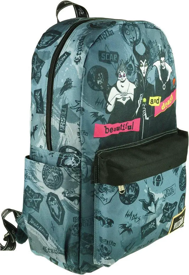 Alt view image 2 of 5 - KBNL Classic Disney Villains Backpack with Laptop Compartment for School, Travel, and Work (Villains), Multicolor, Large