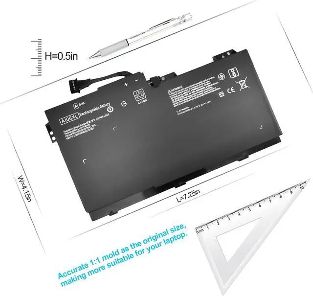 Alt view image 4 of 5 - ROCKETY 96Wh AI06XL Rechargeable Laptop Battery for HP ZBook 17 G3 Series A106XL HSTNN-LB6X 808451-001 808397-421 808451-001 808451-002 HSTNN-C86C AI06096XL AIO6XL T7V67EA V1Q04UT Notebook.