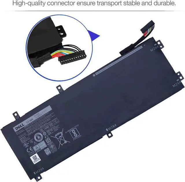Alt view image 3 of 5 - DELL RRCGW Laptop Battery for Dell XPS 15 9550 15-9550 15-9560 15-9570 Precision 15 5510 5520 5530 Series P56F P56F001 5D91C 62MJV M7R96 0RRCGW 062MJV Mobile Workstation Notebook 56Wh 11.4V 3-Cell