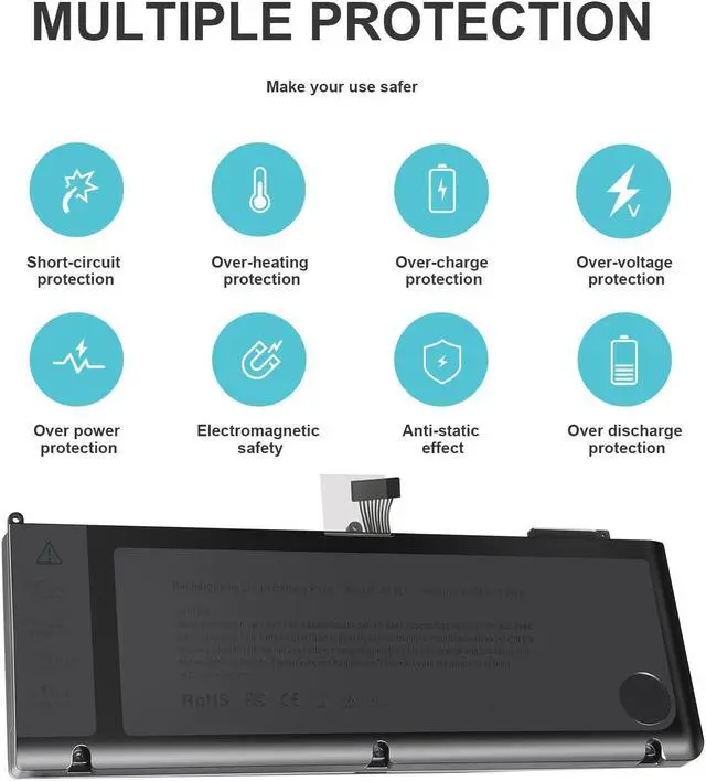 Alt view image 5 of 5 - A1321 A1286 (Only for Mid 2009 Mid 2010 Version) Laptop Battery for MacBook Pro 15 Inch Battery A1321 A1286 MC371LL/A MC372LL/A MB985 MB986 MC118 020-6380-A 020-6766-B 661-5211 661-5476 661-5844