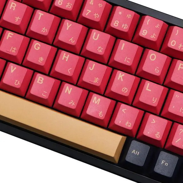 Alt view image 3 of 5 - MOLGRIA Red Samurai Keycaps, 129 Set PBT KeyCaps for Gaming Keyboard, Cherry Profile Dye Sublimation Custom Keycaps with Puller for Gateron Kailh Cherry MX Switch 104/87/71/61 60 Percent Keyboard