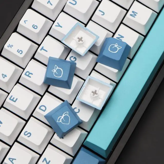Alt view image 5 of 5 - MOLGRIA Shoko Keycaps, 129 Set PBT Keycaps for Gaming Keyboard, Cherry Profile Dye Sublimation Keycaps with Puller for Gateron Kailh Cherry MX 104/87/74/61 60 Keyboard