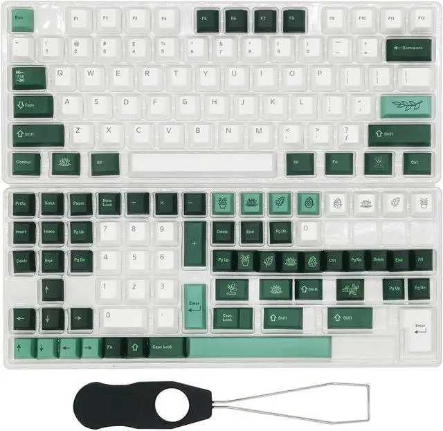 Alt view image 2 of 5 - GTSP Custom Gaming keycap Set 144-Key Cherry Mx Keycaps 60 Percent Sub-Dye for Gateron Kailh Switch (Botanical)