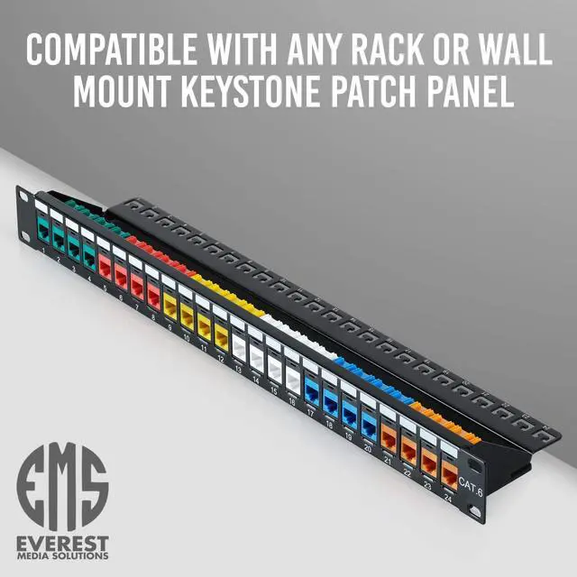 Alt view image 5 of 5 - GTZ Bundle - 2 Items: RJ45 Cat6 Keystone Jacks, 20 Pack - Red + RJ45 Cat6 Pass Through Connectors, Pack of 50
