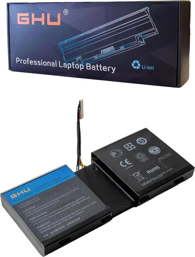 Main image of GHU New 2F8K3 Laptop Battery Compatible with Dell Alienware 17 17X M17X-R5 18 18X M18X-R Series 02F8K3 KJ2PX 0KJ2PX G33TT 0G33TT 14.8V 86Wh