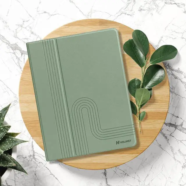 Alt view image 2 of 5 - H HOLIMET Case for iPad 9th Generation 10.2 Inch 2021 iPad 8th 7th Generation 2020/2019 with Pencil Holder Vegan Leather Auto Sleep/Wake Smart Shockproof Protective Cover