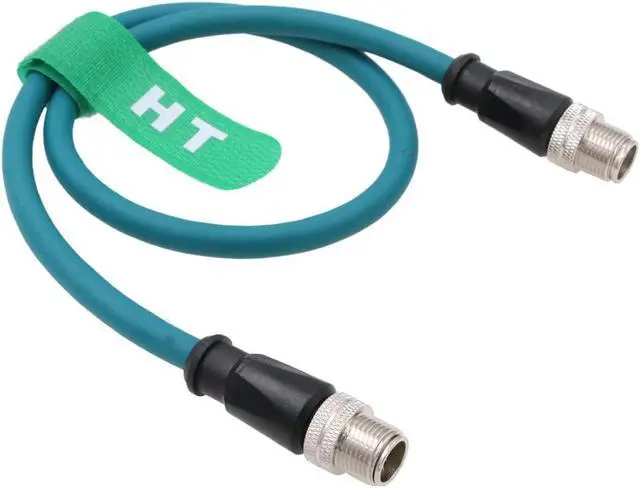 Alt view image 4 of 5 - HangTon Ethernet Cat7e Cable for Cognex Industrial Sensor Camera M12 8 Pin X-Coded to 8 Position X-Coding 1M