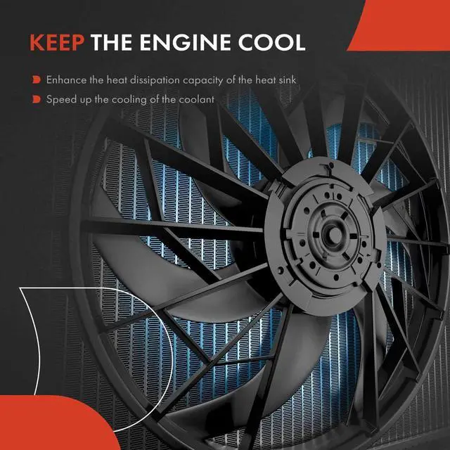 Alt view image 5 of 5 - A-Premium Engine Radiator Cooling Fan Assembly Compatible with Select Honda Models - Accord 2003 2004 2005 2006 2007 - Replace# 19015RCAA01, 19020RCAA01