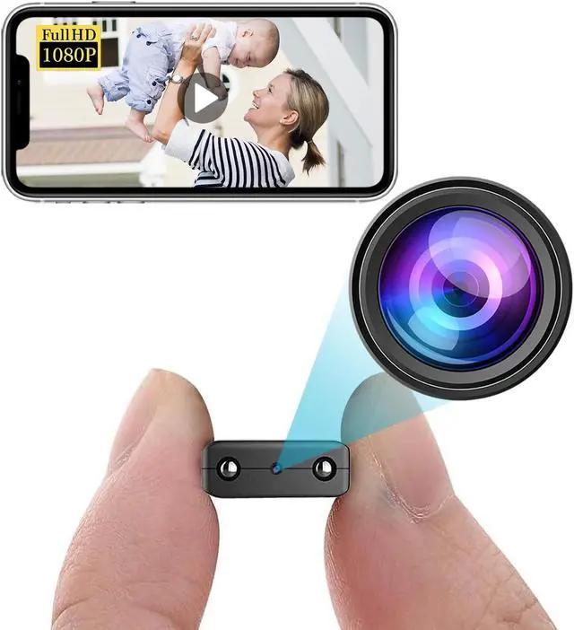 Main image of Smallest Wireless WiFi Camera,Spy Camera,HD1080P Hidden Camera For Inside Home,Mini HDVdeo Camera,Nanny Cam Baby Monitor with Night Vision,Motion Detection,Cloud Storage for Security with iOS Android