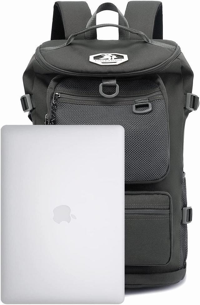 Alt view image 4 of 5 - Kalesi Gym Duffle Bag Backpack 4-Way Waterproof with Shoes Compartment for travel Sport Hiking laptop (gray)