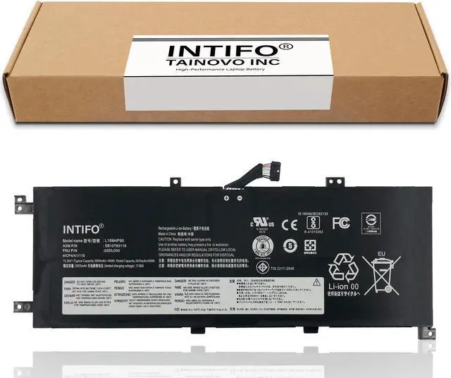Alt view image 2 of 5 - INTIFO 46Wh L18M4P90 Laptop Battery Compatible with Lenovo ThinkPad L13 Yoga Series Notebook L18C4P90 L18D4P90 02DL030 02DL031 02DL032 SB10T83119 SB10T83120 SB10T83121 [15.36V 46Wh 4-Cell]