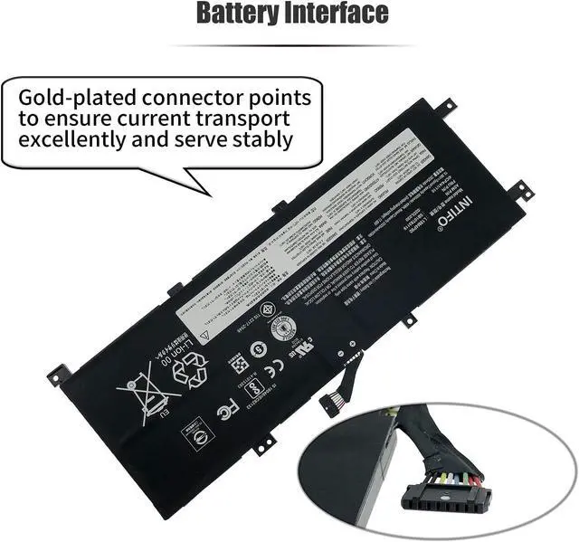 Alt view image 5 of 5 - INTIFO 46Wh L18M4P90 Laptop Battery Compatible with Lenovo ThinkPad L13 Yoga Series Notebook L18C4P90 L18D4P90 02DL030 02DL031 02DL032 SB10T83119 SB10T83120 SB10T83121 [15.36V 46Wh 4-Cell]