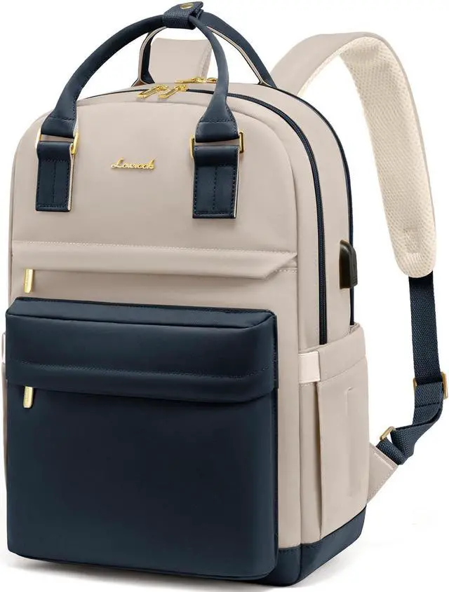 Main image of LOVEVOOK Laptop Backpack for Women 15.6 Inch Laptop Bag with USB Port, Fashion Waterproof Backpacks Teacher Nurse Stylish Travel Bags Vintage Daypacks for College Work