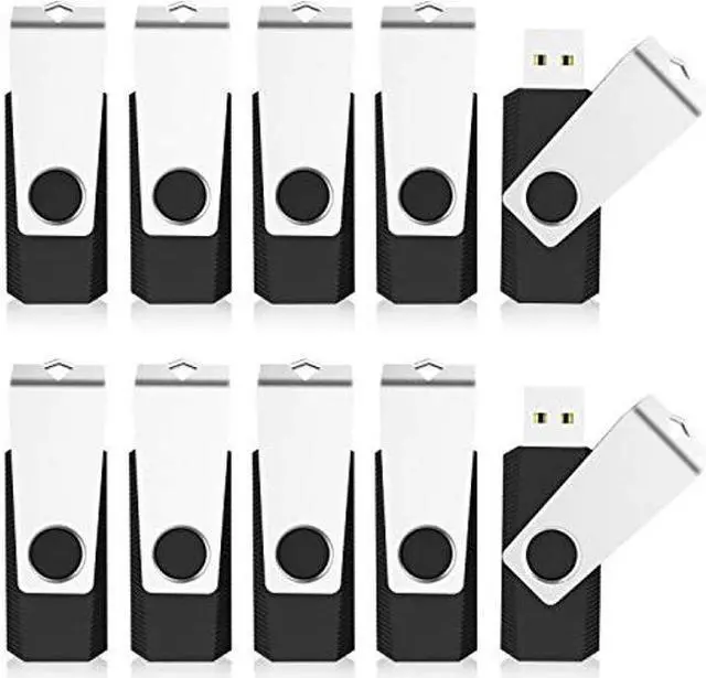 Main image of KEXIN 100 Pieces 1GB USB Flash Drive Bulk Flash Drive 1 GB Thumb Drive Bulk USB Drives 1G USB Stick Swivel Drive 100 Pack USB 2.0 (1G, 100PCS, Black)