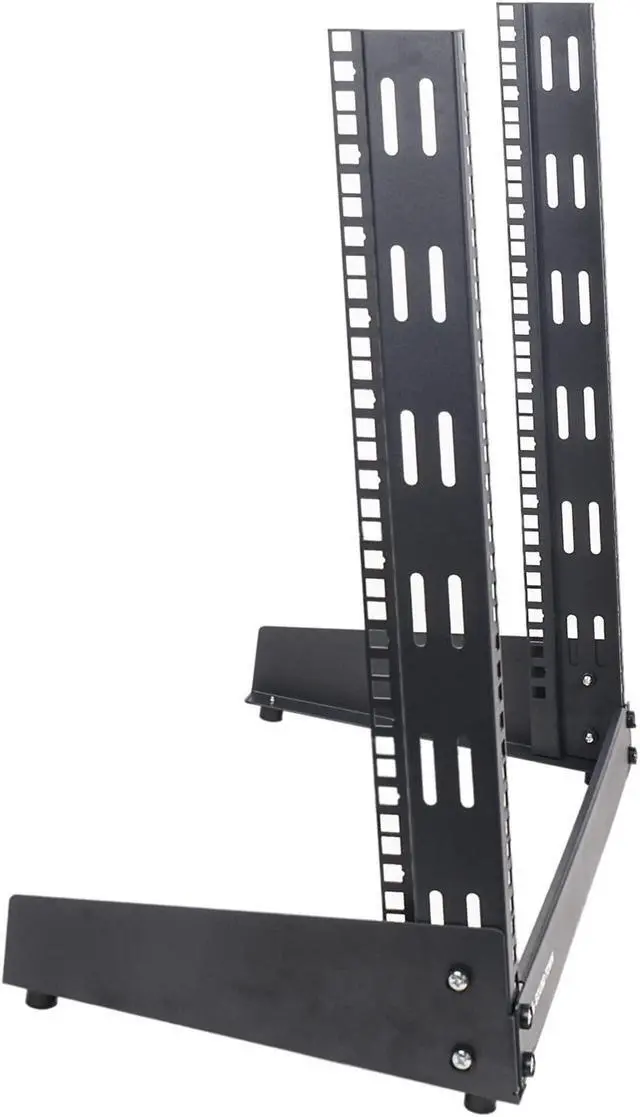 Alt view image 2 of 5 - Sound Town 12U 2-Post Desktop Open-Frame Rack, for Audio/Video, Network Switches, Routers, Patch Panels (ST2PF-12LW)