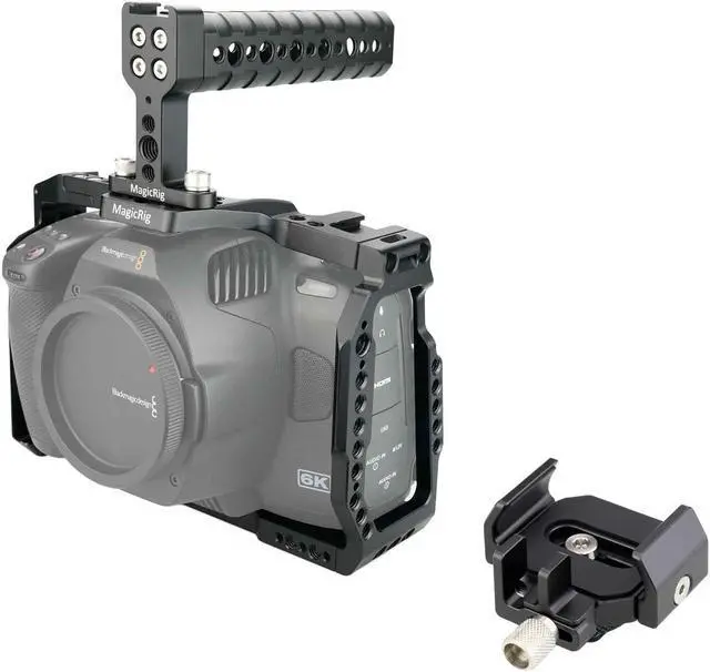 Main image of MAGICIRG Cage Kit for BMPCC 6K Pro + SSD Mount Bracket for Samsung T5 /T7 SSD