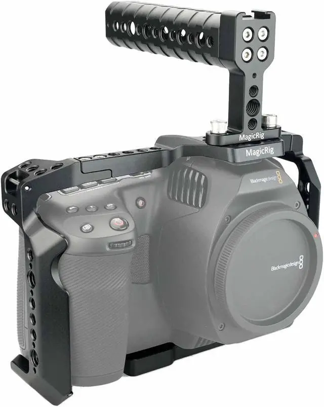 Alt view image 4 of 5 - MAGICIRG Cage Kit for BMPCC 6K Pro + SSD Mount Bracket for Samsung T5 /T7 SSD
