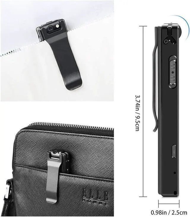 Alt view image 4 of 5 - Mini Body Camera Video Recorder, Pocket Camera, Tiny Camera, Nanny Small Cam, Body Spy Camera, Small Security Camera for Home Outdoor Office and More (with 32G Black Super high-Speed Memory Card)