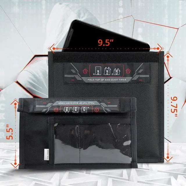 Alt view image 3 of 5 - Mission Darkness Non-Window Faraday Bag Collection Includes Phone, Tablet, and Laptop Size Bags - RF Shielding, Signal Isolation, EMF Reduction, EMP Protection, Anti-Tracking Hacking Spying