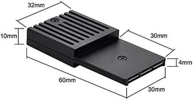Alt view image 4 of 5 - NFHK CF-Express Type-B to M.2 NVMe 2230 M-Key Adapter CFE for Xbox Series X&S CH SN530 SSD PCIe4.0 Expansion Memory Card