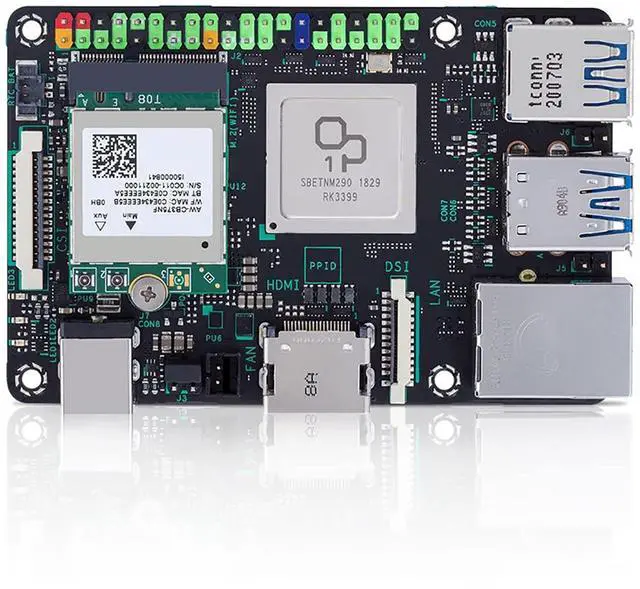 Main image of Tinker Board 2S 6-Core 2.0 GHz Rockchip RK3399 Single Board Computer 4GB RAM 16GB eMMC Storage GB LAN Wi-Fi & Bluetooth 5.0 GPIO Connectivity Support 4K Dual-Display
