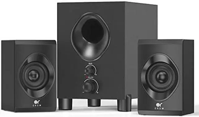 Main image of OROW Bluetooth Computer Speakers with Subwoofer,Front Knob 18W Wireless PC Speakers,Support SD &USB&AUX&Bluetooth Play,Great for Party/Game/TV (S213)