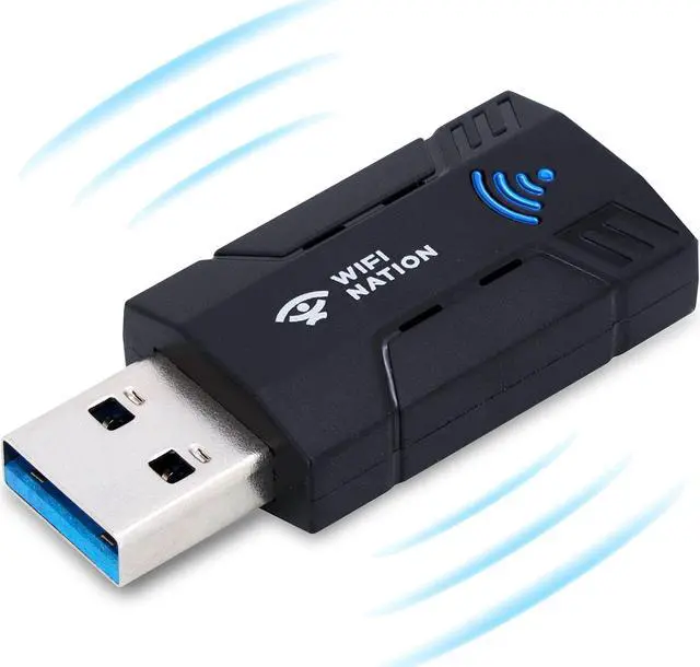Alt view image 2 of 5 - WiFi Nation® WiFi Dongle 1300Mbps WiFi Adapter 2.4G/5G Dual Band Mini USB 3.0 802.11ac Wireless Network Adapter for PC Desktop Laptop Windows MacOS & Most of Linux Distros